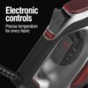 CHI Steam Iron for Clothes, Electronic Temperature Control, Titanium Ceramic Soleplate, Professional Grade, 1700 Watts, 3-Way Auto Shutoff, XL 10' Cord, Silver