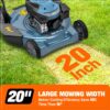 SENIX Lawn Mower, 20" 144 cc Push Mower Gas, 4-Cycle Engine Walk-Behind Push Lawn Mowers, 3 Position Height Adjustment for 1/4 Acre Small Yard Garden, cortadora de pasto SENIX Lawn Mower, 20" 144 cc Push Mower Gas, 4-Cycle Engine Walk-Behind Push Lawn Mowers, 3 Position Height Adjustment for 1/4 Acre Small Yard Garden, cortadora de pasto