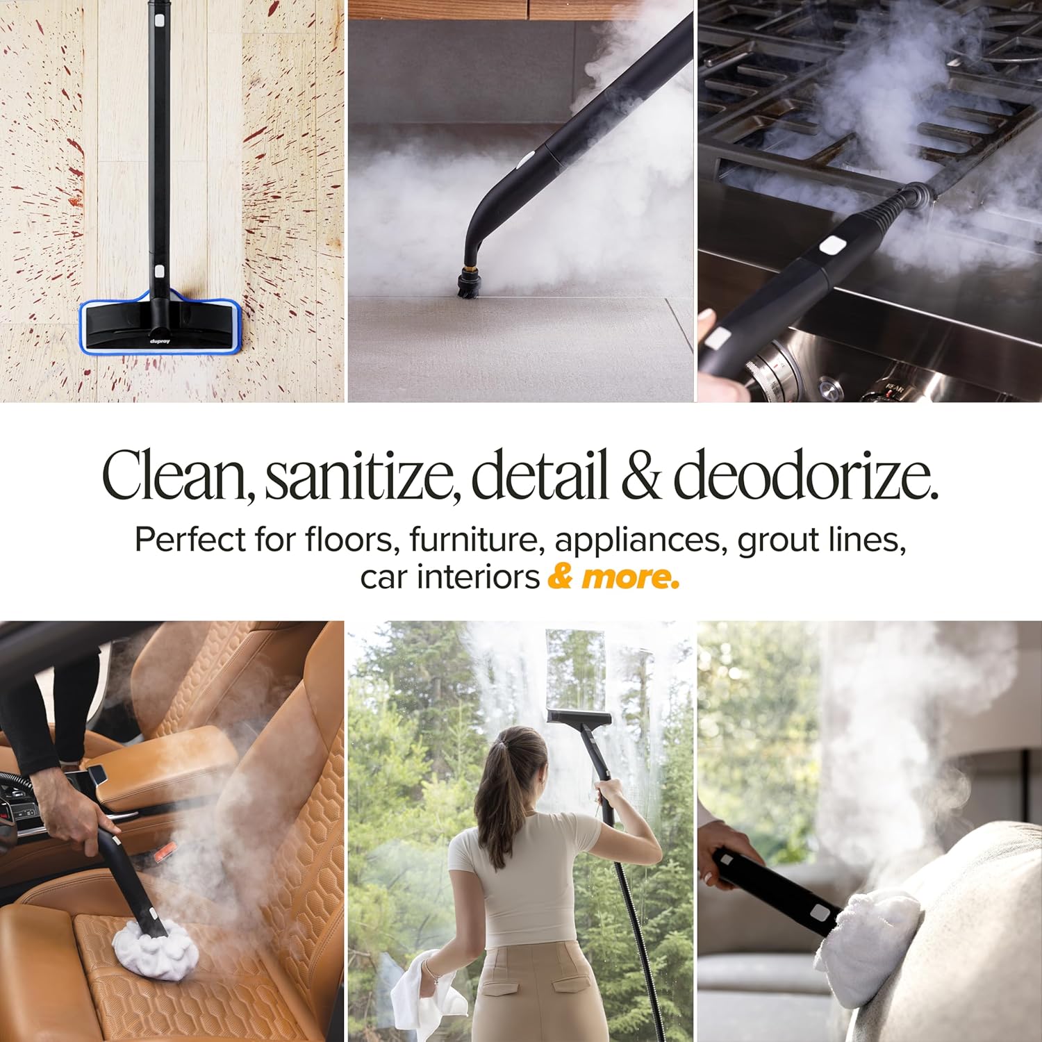 Dupray Neat Plus Steam Cleaner, Multipurpose Steamer for Floors, Grout & Upholstery, Chemical-Free Cleaning, Fast Heat-Up, 40-Piece Accessory Kit Dupray Neat Plus Steam Cleaner, Multipurpose Steamer for Floors, Grout & Upholstery, Chemical-Free Cleaning, Fast Heat-Up, 40-Piece Accessory Kit - Image 3