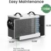 Waykar 125 Pint Crawl Space Dehumidifier with Pump & Drain Hose for Basements, Commercial & Water Damage Spaces up to 6500 Sq. Ft., Compact, Strong Dehumidification, 5-Year Quality Coverage