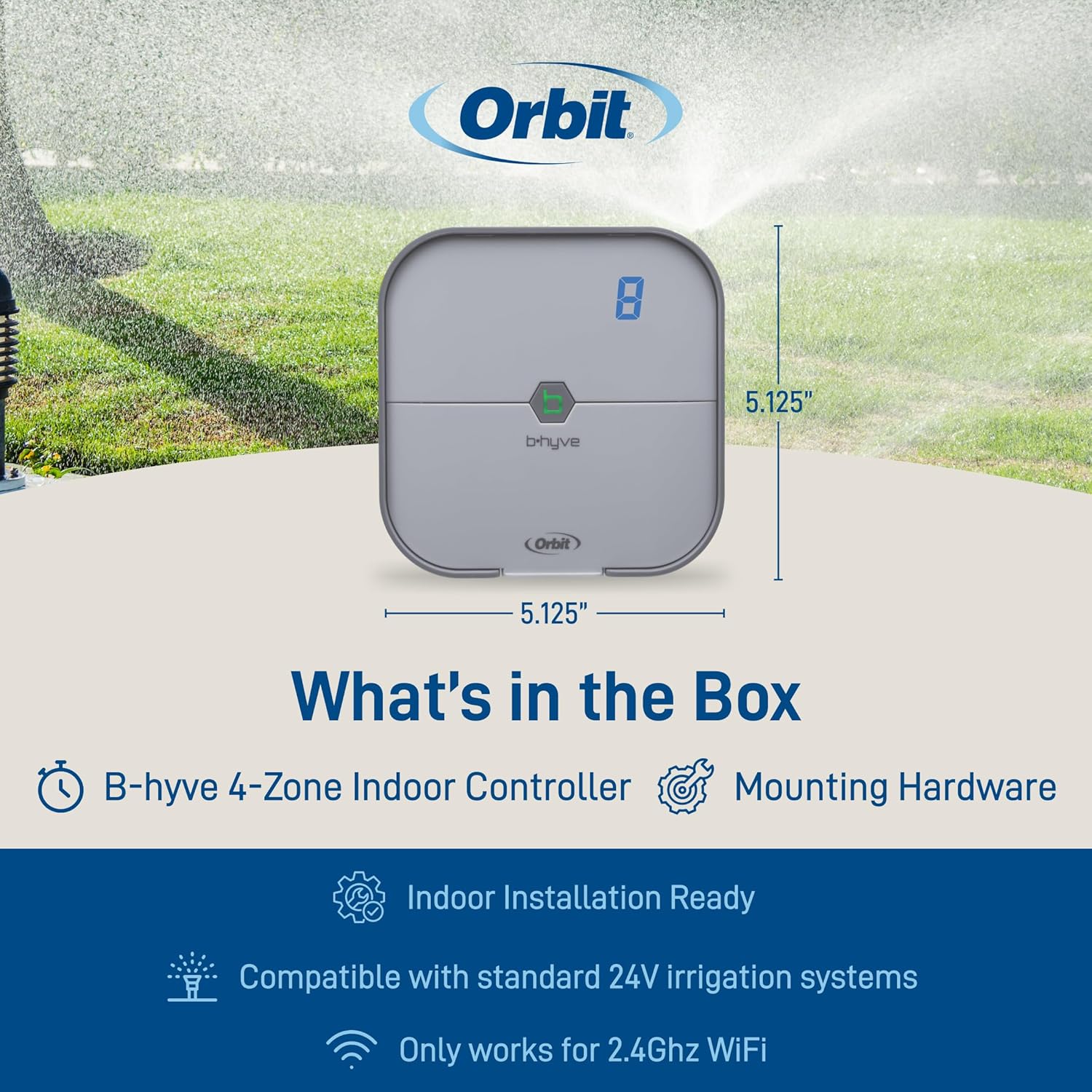 Orbit B-hyve Indoor Smart Sprinkler Controller - 8-Zone - WiFi Irrigation Controller - App Controlled Irrigation with Weather Adjustment - Easy Installation Smart Home Ready Device - 57925 Orbit B-hyve Indoor Smart Sprinkler Controller - 8-Zone - WiFi Irrigation Controller - App Controlled Irrigation with Weather Adjustment - Easy Installation Smart Home Ready Device - 57925 - Image 10