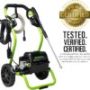 Greenworks 2000 PSI (1.1 GPM Max) Electric Power Washer (25°, 40°, Soap Nozzle) For Use On Decks, Fences, Concrete Patios, Sidewalks & More. Medium-Duty