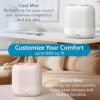 Pure Enrichment HUME Sense Warm & Cool Mist Top-Fill Humidifier, 2-Gal Tank, Up to 4.5 Days, Auto Humidity Sensor, 3 Mist Levels, Night Light, Aromatherapy, Sleep Mode & Auto Shut-Off