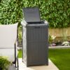 Suncast 2 Pack Trash Hideaway Refuse Container, Stylish Resin Outdoor Garbage Bin with Latching Lid, 30 to 33 Gallon Capacity, Cyberspace Suncast 2 Pack Trash Hideaway Refuse Container, Stylish Resin Outdoor Garbage Bin with Latching Lid, 30 to 33 Gallon Capacity, Cyberspace