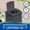 Suncast 2 Pack Trash Hideaway Refuse Container, Stylish Resin Outdoor Garbage Bin with Latching Lid, 30 to 33 Gallon Capacity, Cyberspace Suncast 2 Pack Trash Hideaway Refuse Container, Stylish Resin Outdoor Garbage Bin with Latching Lid, 30 to 33 Gallon Capacity, Cyberspace
