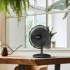 Holmes 12 Inch Oscillating Table Fan 3 Speeds 75 Degree Wide Angle Oscillation Adjustable 15 Degree Tilt Quiet Operation Home Office Bedroom Kitchen Black