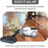 Prolux Phantom Canister PET Vacuum Cleaner, Wessel Werk EBK250 Power Nozzle, Quick Clean, Lightweight, HEPA Filter, Adjustable Suction, Cleans All Surfaces