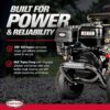 Simpson 4400 PSI Gas Pressure Washer, 4.0 GPM Commercial Power Washer, Cold Water, 50' Hose, PowerShot, 49-State Compliant (PS60843) - Black Simpson 4400 PSI Gas Pressure Washer, 4.0 GPM Commercial Power Washer, Cold Water, 50' Hose, PowerShot, 49-State Compliant (PS60843) - Black