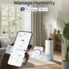 DREO 16L Smart Humidifier Large Room 1000 ft², 130H Runtime, 30dB, Top Fill | Auto Mode, Remote/Touch/Voice & APP Control, Clean Tank Technology, RGB Light, Cool Mist Humidifiers 755S for Bedroom, White