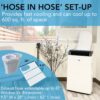 Whynter ARC-1230WNH 14,000 BTU (12,000 BTU SACC) NEX Inverter Dual Hose Cooling Portable Air Conditioner, Heater, Dehumidifier, and Fan with Smart Wi-Fi, Up to 600 sq ft in White