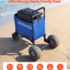 VEVOR Beach Cart, 165LBS Load Capacity, Portable Folding Beach Wagon Dolly with 12" Balloon Wheels for Sand, Storage Bag & 4-Level Adjustable Height for Outdoor Camping Fishing VEVOR Beach Cart, 165LBS Load Capacity, Portable Folding Beach Wagon Dolly with 12" Balloon Wheels for Sand, Storage Bag & 4-Level Adjustable Height for Outdoor Camping Fishing