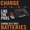 Clore Automotive PL2140, 4-Amp Fully-Automatic Smart Charger, 6V and 12V Battery Charger, Battery Maintainer, and Battery Desulfator with Temperature Compensation, Gray