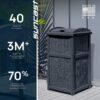 Suncast Outdoor Trash Hideaway, Resin Refuse Container w/Lid, Cyberspace, 30 Gallon Capacity - Stylish Concealed Waste Storage for Patio, Backyard, Deck or Garden, Use 30-33 Gal. Garbage Can Liners Suncast Outdoor Trash Hideaway, Resin Refuse Container w/Lid, Cyberspace, 30 Gallon Capacity - Stylish Concealed Waste Storage for Patio, Backyard, Deck or Garden, Use 30-33 Gal. Garbage Can Liners