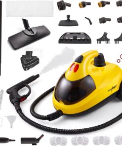 STEAMBOT® Heavy Duty Steam Cleaner with 2L Large Water Tank, 28-in-1 Multipurpose steam cleaner for home, High Temperature Deep Cleaning for Grout, Floor, Tile, Oven, Car, Window&Kitchen，no chemical