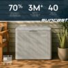 Suncast 22-Gal. Resin Small Outdoor Patio Deck Box with Reeded Design, Modern Outdoor Patio Bench/Storage Box for Cushions, Garden Tools, and More, French Gray Suncast 22-Gal. Resin Small Outdoor Patio Deck Box with Reeded Design, Modern Outdoor Patio Bench/Storage Box for Cushions, Garden Tools, and More, French Gray