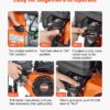 VEVOR Gas Pressure Washer, 3600 PSI 2.6 GPM, Gas Powered Pressure Washer with Copper Pump, Spray Gun and Extension Wand, 5 Quick Connect Nozzles, for Cleaning Cars, Homes, Driveways, Patios