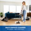 Vacmaster Ultra Silent Bagless Canister Vacuum, 60dB Quiet Powerful Suction Carpet and Hard Floor Scrubber, HEPA Cleaner Machine with 16ft Retractable Cord & Onboard Storage - CC0501