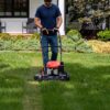 PowerSmart EasyCut 18-Inch Gas Lawn Mower, 144cc 4-Cycle Engine, Walk-Behind Push Lawn Mower, Side Discharge, 5-Position Height Adjustment, Ideal for Small Yards