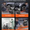 VEVOR Air Compressor, 10 Gallon Steel Tank, 2HP 5.3 CFM@90 PSI Oil Free Air Compressor & Max. 125PSI Pressure, 78dB Ultra Quiet Portable Compressor, for Auto Repair, Tire Inflation, Spray Painting