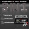 Schumacher Electric 6A Car Battery Charger and 50A Engine Starter, 3-in-1 Solution, Maintainer, 10A Boost, for 12V Power Sport, Automotive, and Marine Batteries, SC1305