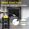 Ash Vacuum Cleaner, Pellet Stove Vacuum Cleaner with Blower Function, 1000W Powerful Suction 4 Gallon All-in-One Ash Vacuum for Fireplaces, Pellet Stoves