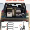 VEVOR Beach Dolly with Big Wheels for Sand, 18" x 15" Cargo Deck, Folding Sand Cart with 12" Balloon Wheels, 165 lbs Loading Capacity & 34" to 45" Adjustable Height, Heavy Duty Cart for Beach Camping