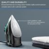 Rowenta Steam Force Stainless Steel Soleplate Steam Iron for Clothes, Anti-Drip Protection, 400 Microsteam Holes, 1800 Watts, Iron, Fabric Steamer, Garment Steamer for Clothes, Precision Tip, DW9440