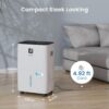 80 Pint Dehumidifier for Basement 5000 Sq. Ft. with Drain Hose, ENERGY STAR | Continuous Drain & Water Tank 1.06 Gal, Intelligent Humidity Control, Quiet Operation, Auto Shut Off, 24H Timer for Home