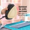 CHI Mini Steam Iron for Clothes, Sewing, Crafting and Travel, Titanium Ceramic Soleplate, Portable, 1000W, 3-Way Auto Shutoff, XL 10' Cord, Vacation Essentials