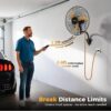 CAMMOO 20 Inch Wall Mount Fan Oscillating, 600D Oxford Cover & Wired Remote | Extended 3.3ft Wired Remote & 6.6ft Power Cord Wall Fan, 3-Speed High Velocity Wall Mounted Fan, for Garage, Workshop CAMMOO 20 Inch Wall Mount Fan Oscillating, 600D Oxford Cover & Wired Remote | Extended 3.3ft Wired Remote & 6.6ft Power Cord Wall Fan, 3-Speed High Velocity Wall Mounted Fan, for Garage, Workshop