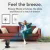 Vornado STRATA™ 8 OmniWave™ Medium Table Fan, Energy Efficient DC Motor, 10 Electric Fan Speeds, Quiet Operation with Oscillation, Powerful Cooling Solution for Bedroom, Home, and Living Room, Black