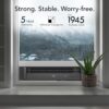 Vornado PORTAL® Window Fan with 3 Speeds, Reversible Exhaust Mode, Weather Resistant, Window Fan For Kitchen, Bedroom, Home, Low Profile, Black