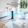 MORENTO Tower Fan for Bedroom, 36" Smart Standing Fan with WiFi APP Voice Control, 4 Modes 4 Speeds, 90° Oscillating, 12H Timer & 25dB Ultra Quiet Safe Bladeless Floor Fan with Remote, Black, 1 Pack MORENTO Tower Fan for Bedroom, 36" Smart Standing Fan with WiFi APP Voice Control, 4 Modes 4 Speeds, 90° Oscillating, 12H Timer & 25dB Ultra Quiet Safe Bladeless Floor Fan with Remote, Black, 1 Pack