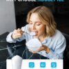 EUHOMY Smart Nugget Ice Maker Countertop, Pebble Ice Maker Machine with APP/Alexa Control, 40lbs/24H, Ready in 7 Mins, Self-Cleaning, Portable Sonic Ice Makers with Hanging Ice Scoop for Home/Office