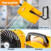 iLiving 18 in. Low Noise Turbo Fan 4019 CFM 3-Speed Portable Air Circulator for Shop, Office, Greenhouse, Home and Warehouse