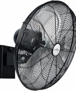iLiving 20" Outdoor Oscillating High Velocity Wall Fan with 4750 CFM Heavy Duty Weatherproof Motor, Variable Speed Adjustment for Workshop, Garage, Patios, Commercial and industrial, 20 inch,Black