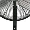Hurricane Pro Commercial Grade Oscillating Metal Wall Mount Fan w/ 3 Speeds, Black, 20" - Corded Electric Air Cooling Unit w/ Powerful 4600 CFM Airflow for Home, Garage, Gym, Workshop & Greenhouse