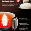 TOSHIBA Small Rice Cooker, 3-Cup Uncooked, for 1-3 People, LCD Display, 8 Cooking Functions, Nonstick Inner Pot, Grey TOSHIBA Small Rice Cooker, 3-Cup Uncooked, for 1-3 People, LCD Display, 8 Cooking Functions, Nonstick Inner Pot, Grey