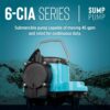 Little Giant 6-CIA 115 Volt, 1/3 HP 2760 GPH Cast Iron Submersible Sump Pump with Extended Leg Kit and Integral Diaphragm Switch, 10-Ft. Cord, Blue, 506162 Little Giant 6-CIA 115 Volt, 1/3 HP 2760 GPH Cast Iron Submersible Sump Pump with Extended Leg Kit and Integral Diaphragm Switch, 10-Ft. Cord, Blue, 506162