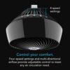 Vornado 660 Large Air Circulator Fan, 4-Speed, Whole Room Electric Fan with 90-Degree Tilt, Chrome Glide Bar, Quiet Cooling for Bedroom, Office, Dorm Room, Black Indoor