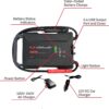 Schumacher Electric 3000A Lithium Car Battery Jump Starter and Portable Power Pack/Jump Box, 3-in-1 Solution, 2.4A USB Charging, for 12V Power Sport, Automotive, and Marine Batteries, SL1653