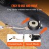 VEVOR Air Jack, 3T / 6600 lbs Triple Bag Air Jack, Airbag Jack with Six Steel Pipes, Lift up to 17.7 inch/450 mm, 3-5 s Fast Lifting Pneumatic Jack, with Long Handles for Car, Garage, Repair