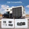 Renogy 400W Portable Solar Panel Blanket, 25% High Efficiency N-Type Foldable Solar Panel Charger for Power Station,Lightweight 16-Fold Space Save, Fast Setup for Camping, RV, Pickup, Marine Off-Grid