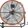 VEVOR 24" Industrial Drum Fan, 8700 CFM High Velocity Floor Fan with 3-Speed Control, 360° Tilt & 0-2h Timer for Warehouse, Workshop, Factory, Basement