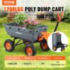 VEVOR Heavy Duty 1200lbs 7 Cu.Ft Wheelbarrow Garden Dump Cart Wagon | 2-in-1 Convertible Handle to Trailer For ATV Mower Tractor, 13in All Terrain Wheels VEVOR Heavy Duty 1200lbs 7 Cu.Ft Wheelbarrow Garden Dump Cart Wagon | 2-in-1 Convertible Handle to Trailer For ATV Mower Tractor, 13in All Terrain Wheels