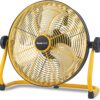 Geek Aire 12" Portable Battery Operated Fan with Metal Blade, 360 Vertical Tilt, 24h Run Time Cordless Fan for Camping Travel Tent Hurricane Home