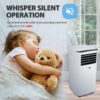 Whynter Portable Air Conditioner 10,000 BTU with Dehumidifier & Cooling Fan for 300 Sq. Ft. Rooms, Includes AC Unit Window Kit, ARC-102CS (7,000 BTU SACC), White