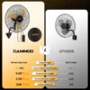 CAMMOO 20 Inch Wall Mount Fan Oscillating, 600D Oxford Cover & Wired Remote | Extended 3.3ft Wired Remote & 6.6ft Power Cord Wall Fan, 3-Speed High Velocity Wall Mounted Fan, for Garage, Workshop CAMMOO 20 Inch Wall Mount Fan Oscillating, 600D Oxford Cover & Wired Remote | Extended 3.3ft Wired Remote & 6.6ft Power Cord Wall Fan, 3-Speed High Velocity Wall Mounted Fan, for Garage, Workshop