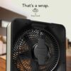 Vornado Model 80X High Velocity Box Fan with Kick Stand, Digital Display, Removable Grille, Variable Speed Control, 1-12 Hour Timer, Powerful Floor Fan for Bedroom, Targeted Cooling Fan, Cool Gray
