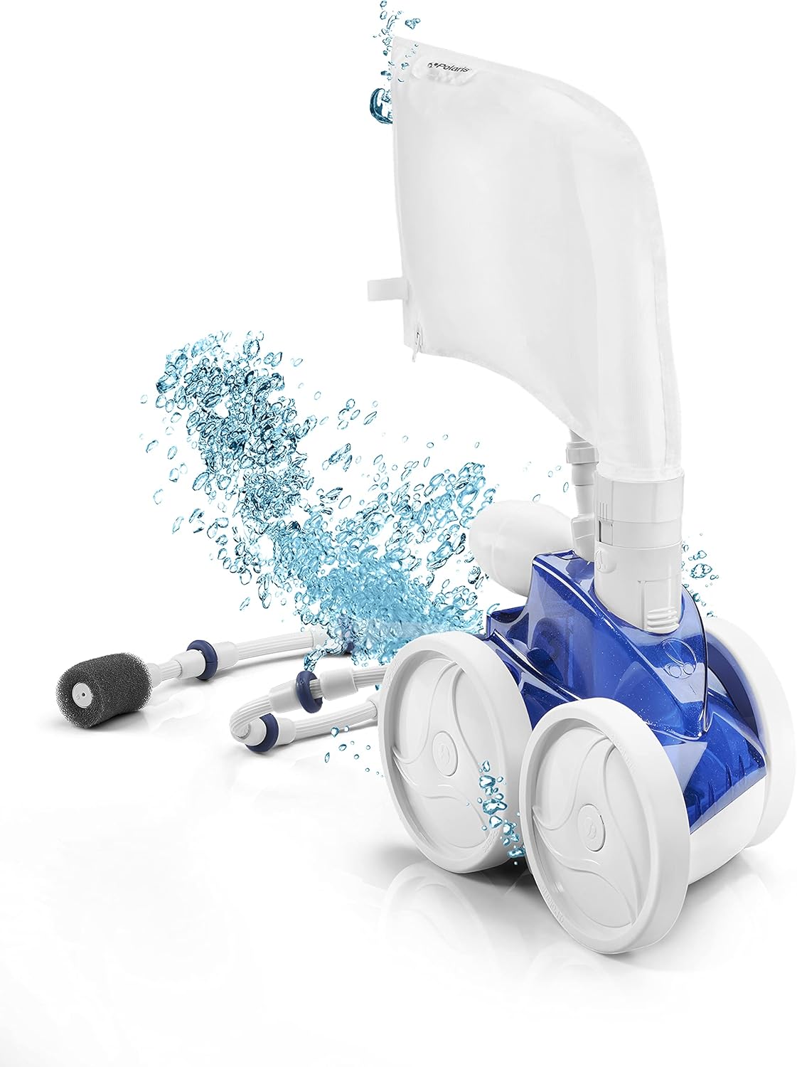 Polaris Vac-Sweep 380 Pressure Inground Pool Cleaner, Triple Jet Powered, 31ft of Hose with a Single Chamber Debris Bag Polaris Vac-Sweep 380 Pressure Inground Pool Cleaner, Triple Jet Powered, 31ft of Hose with a Single Chamber Debris Bag